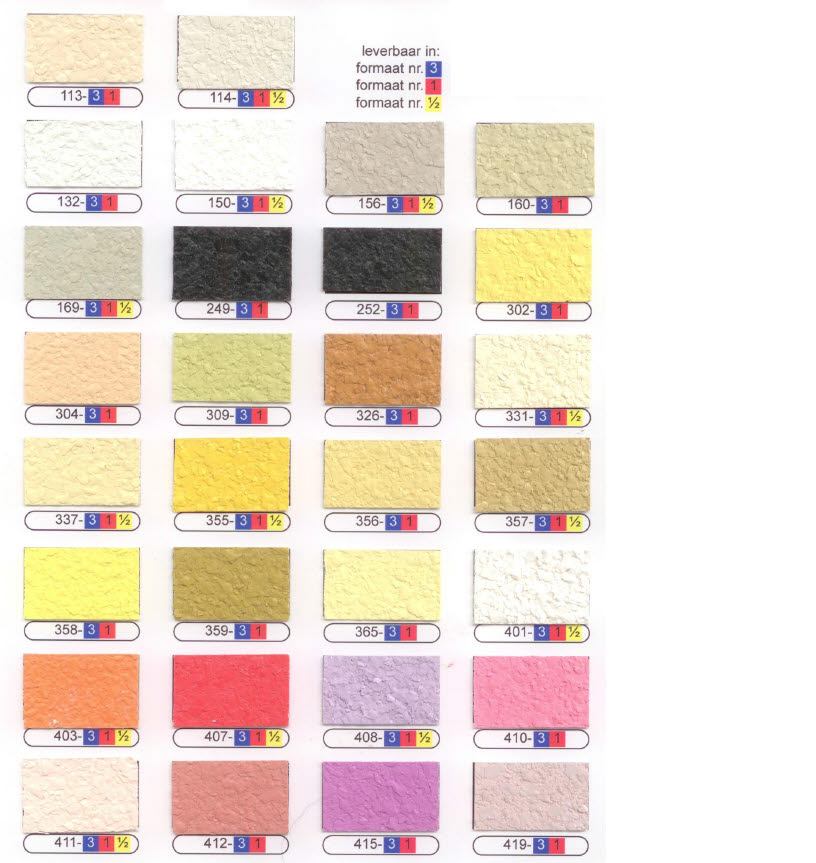 Decochips kleurchips kleurenkaart 1